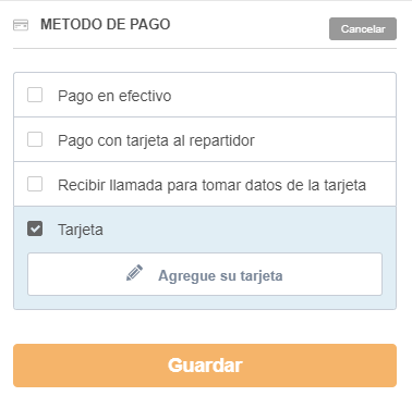 pago tarjeta